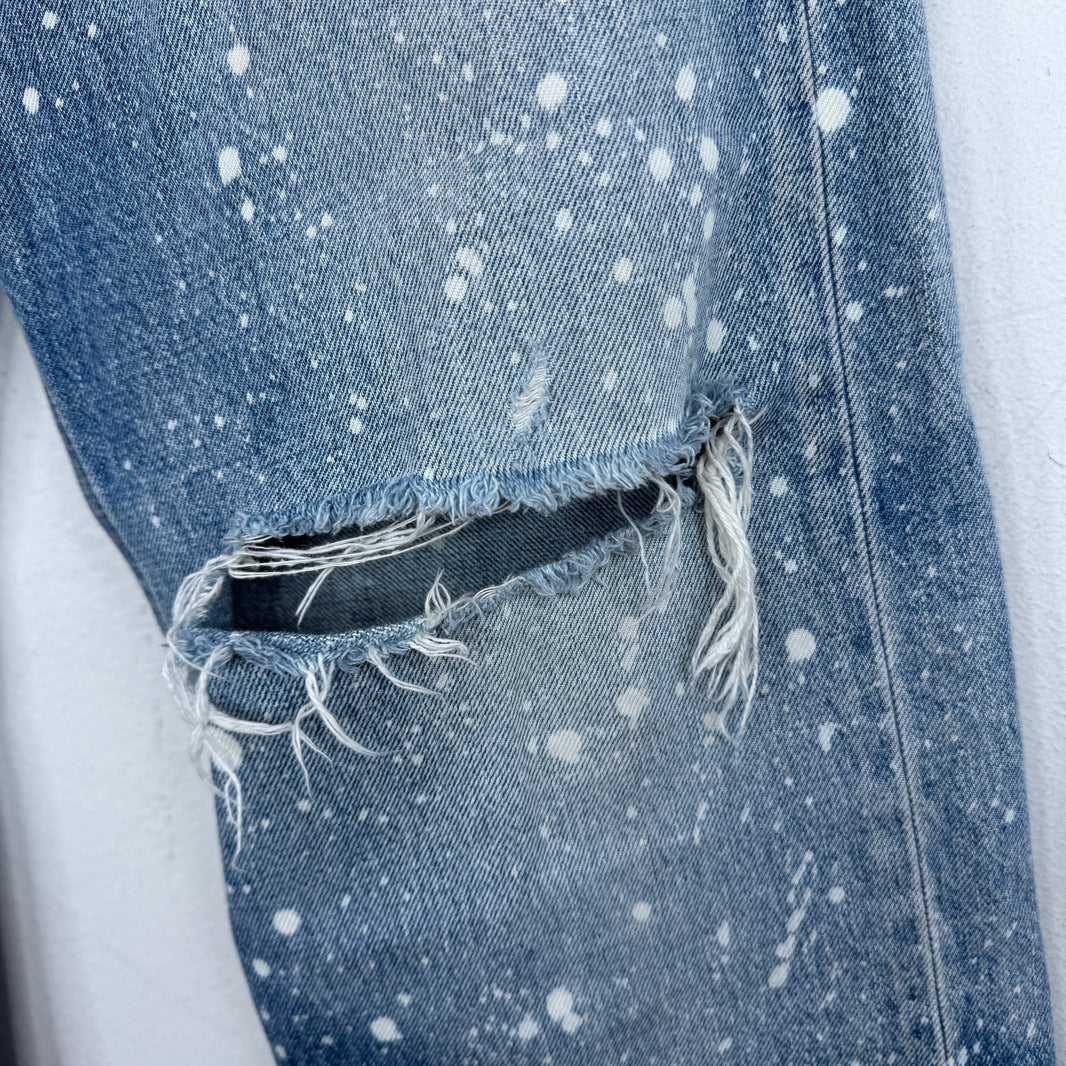 Celine Bleach Splatter Kurt Jeans