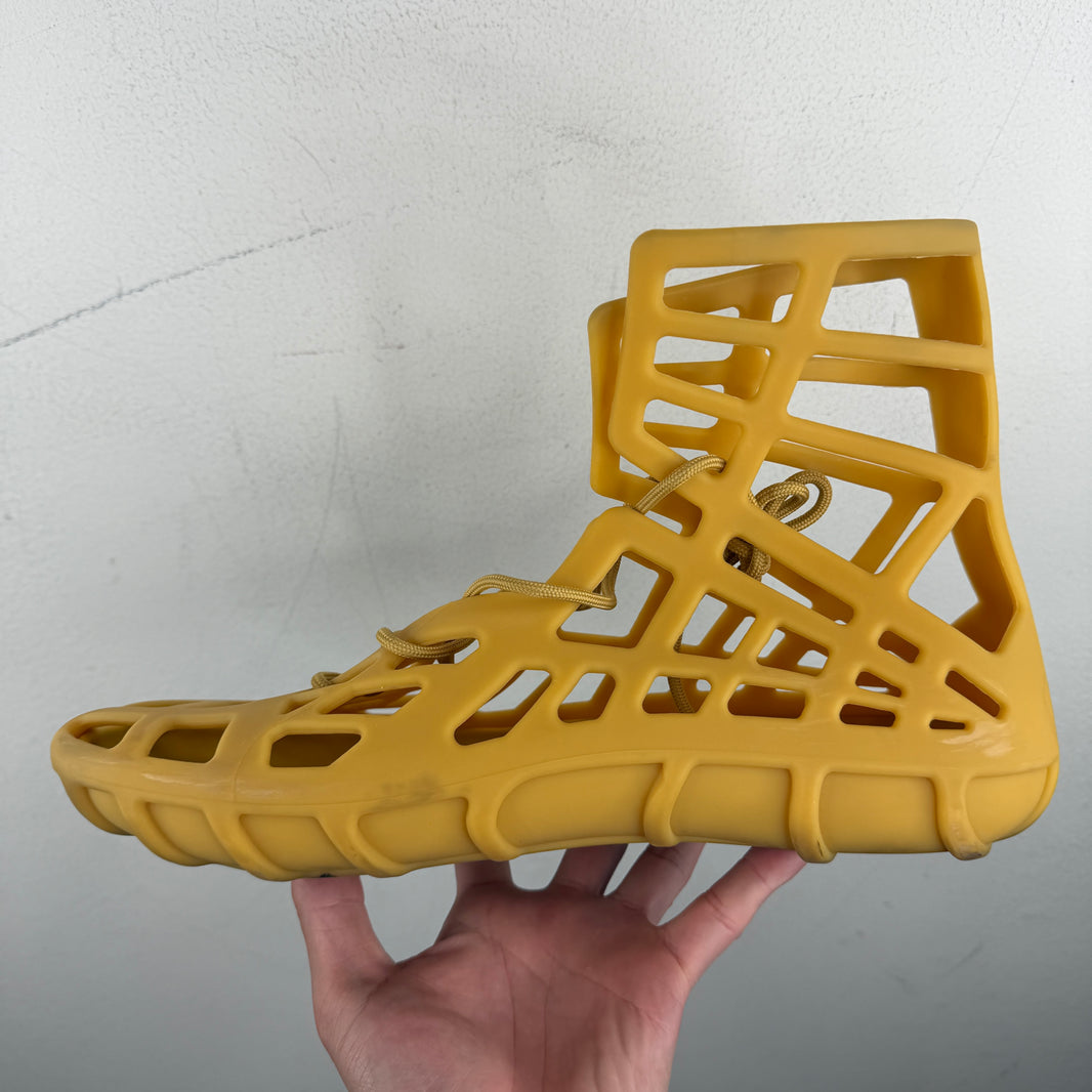 Bottega Veneta Yellow Atlas Sandals