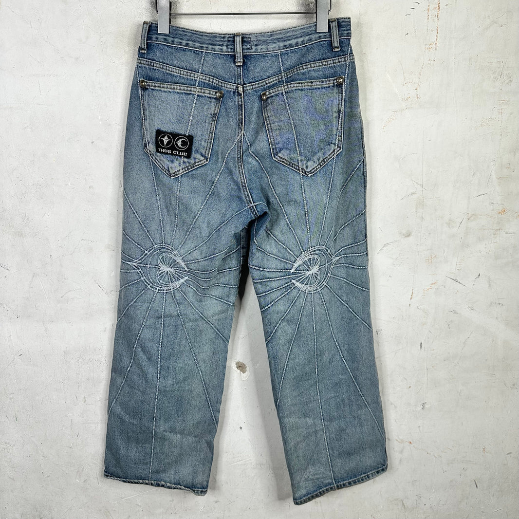Thug Club Blue Chain Stitch Denim Jeans