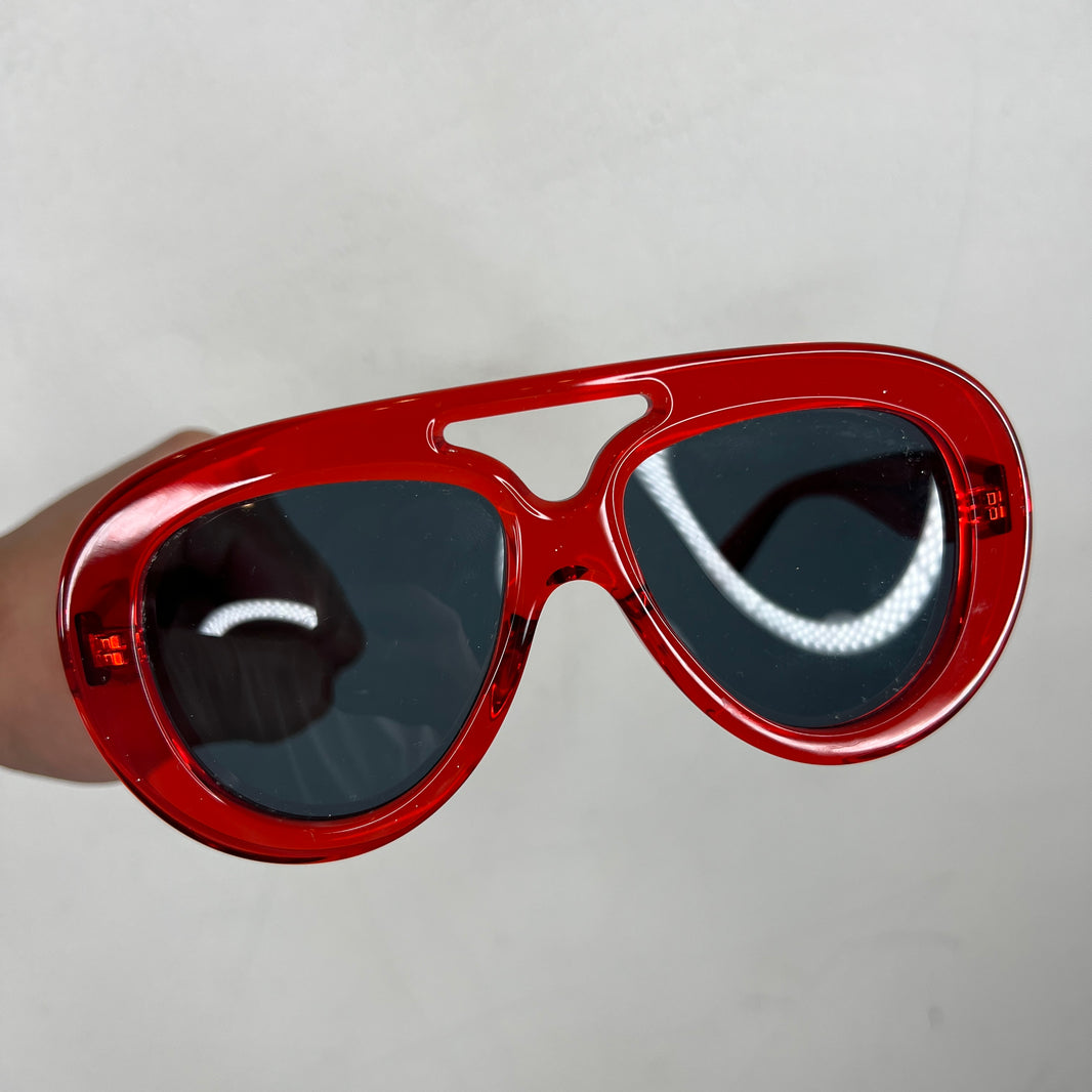 Loewe Red Acetate Aviator LW40144U Sunglasses