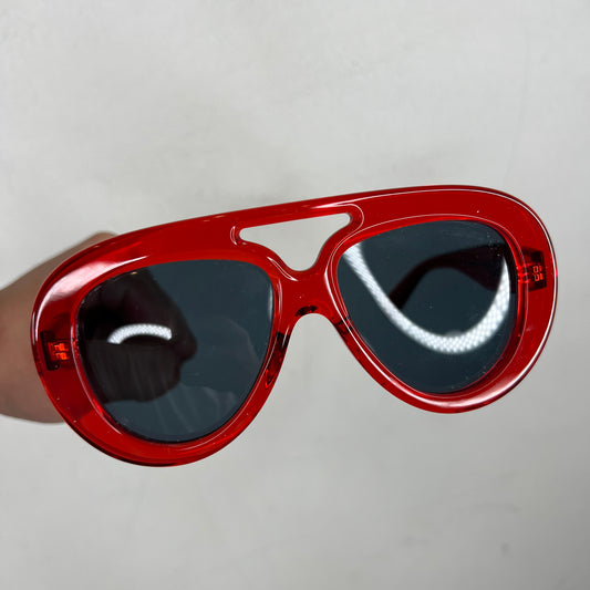 Loewe Red Acetate Aviator LW40144U Sunglasses