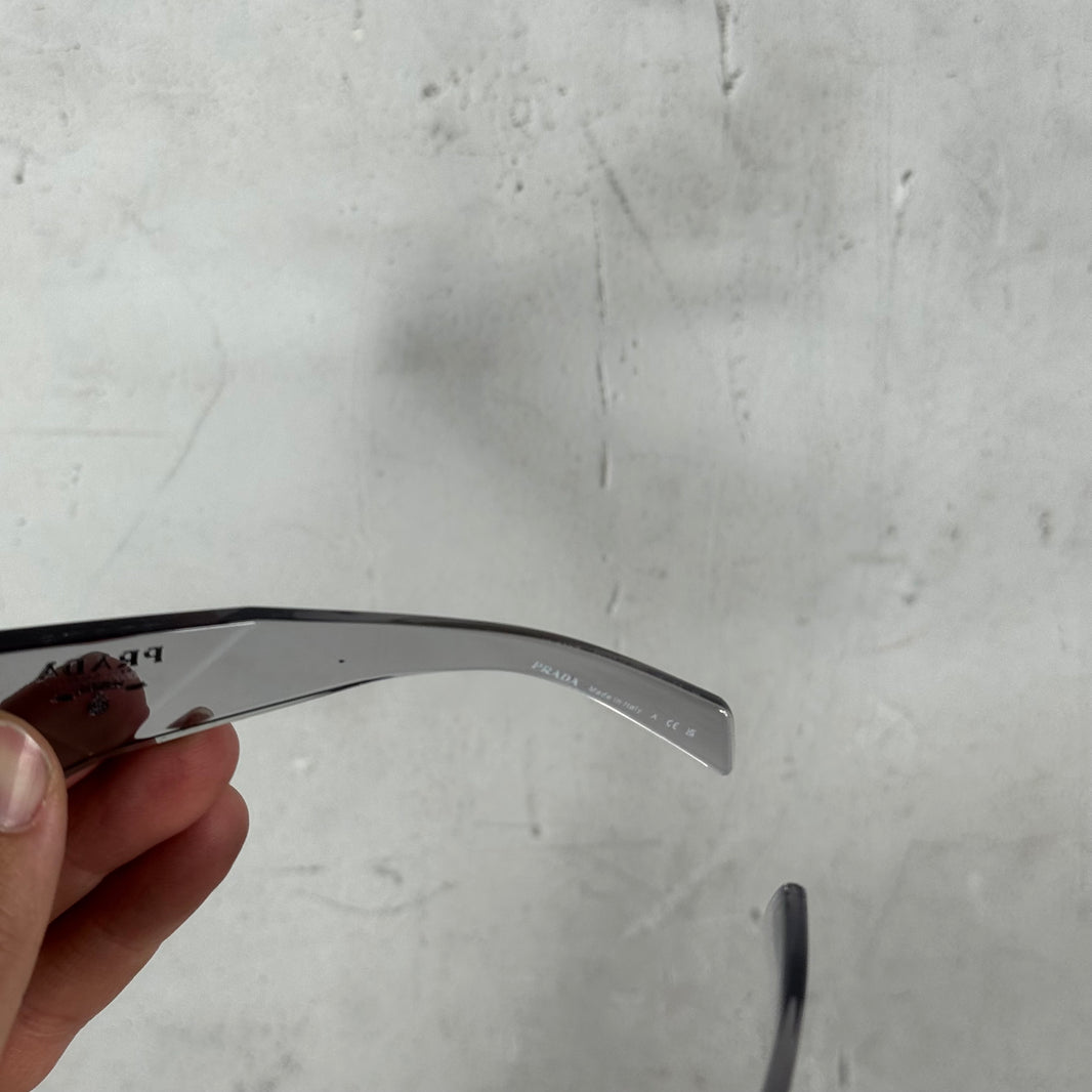 Prada SPRA19 Clear Reflective Sunglasses