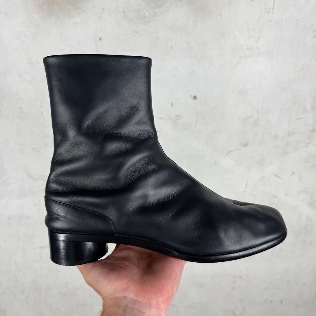 Margiela Leather Tabi Heeled Boots