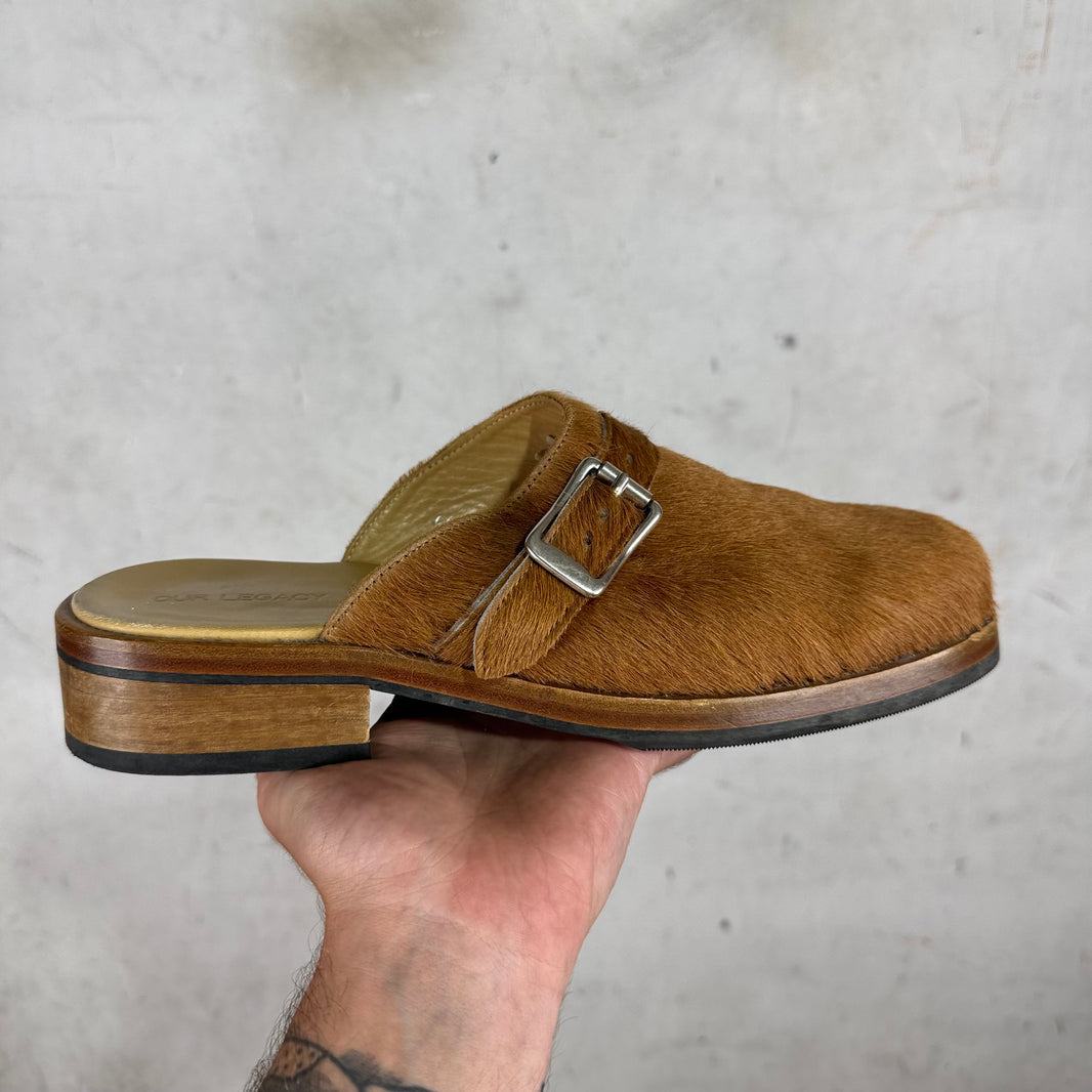 Our Legacy Camel Ponyhair Camion Mules