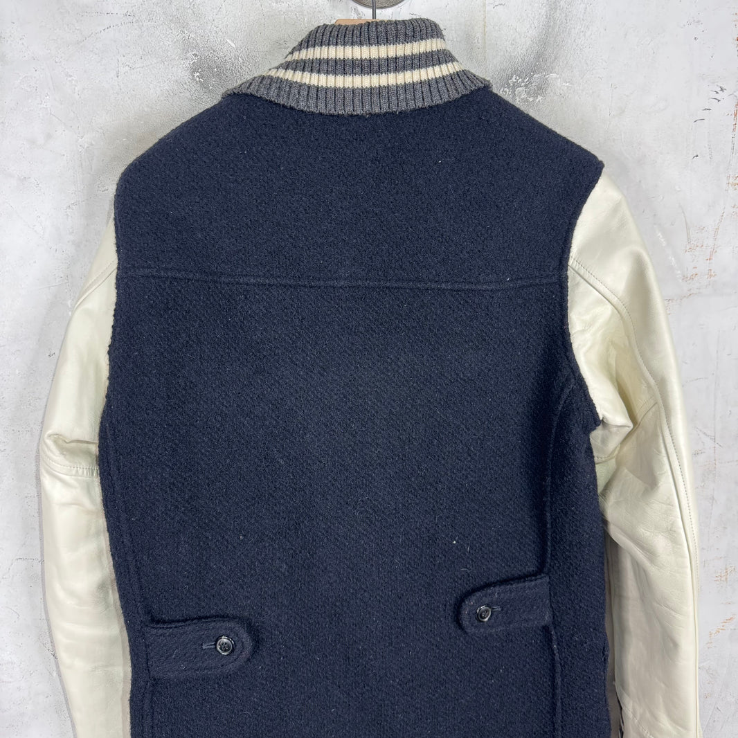 CDG Homme Long Varsity Wool Jacket