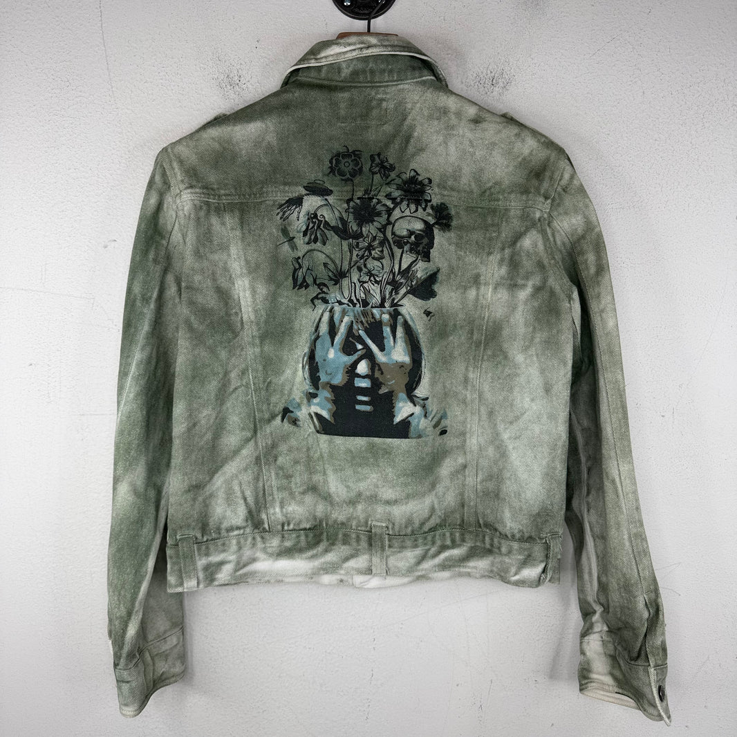 Number (N)ine Denim Green Painted Jacket