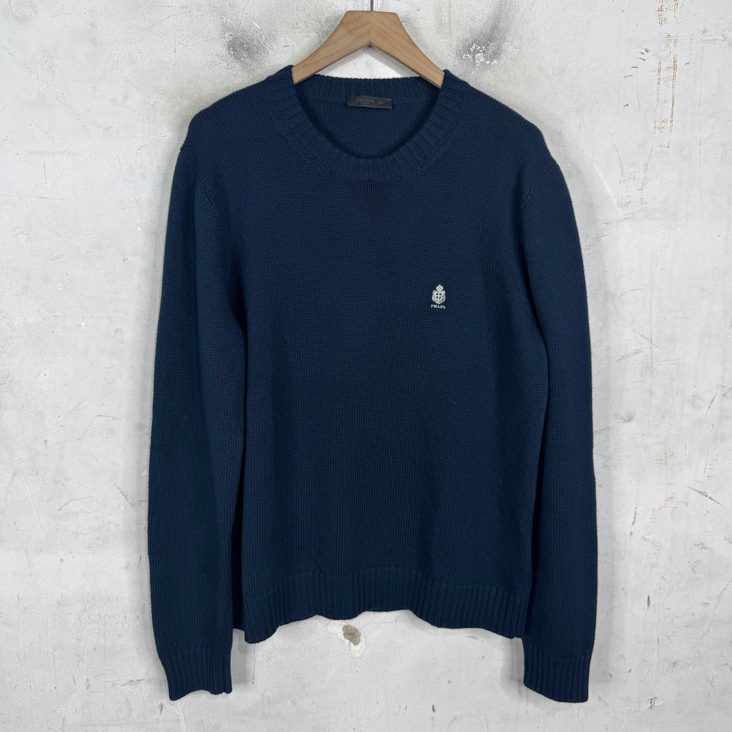 Prada Shield Crest Knit Sweater