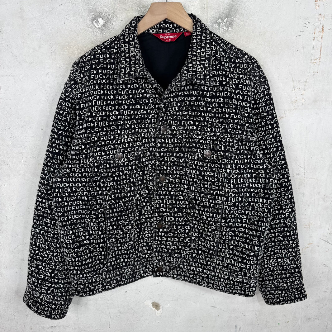 Supreme Fuck Embroidered Denim Jacket
