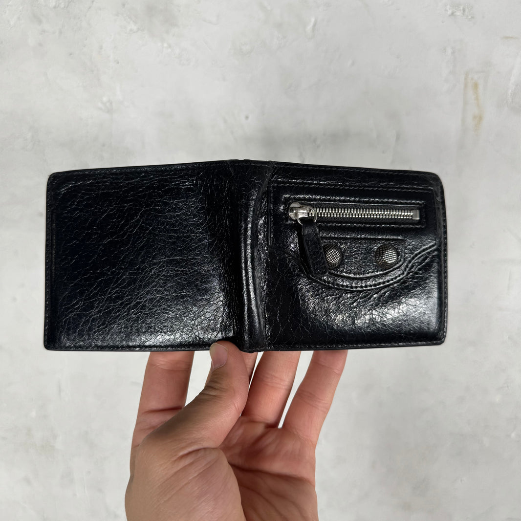 Balenciaga Cagole Leather Bifold Wallet