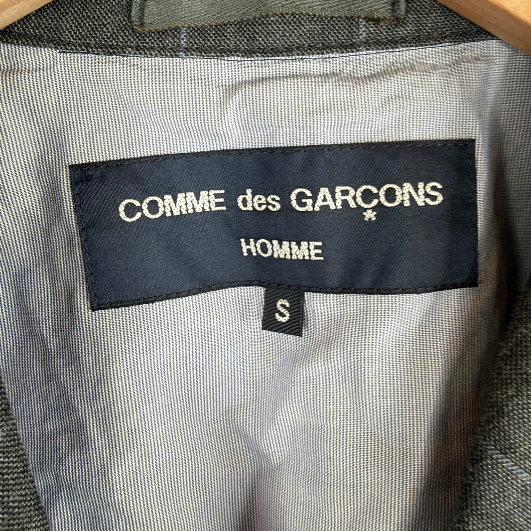 CDG Gray Grid Chore Blazer