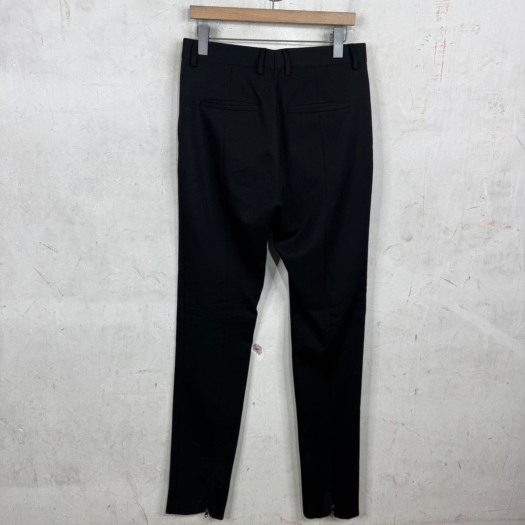 Louis Vuitton Heel Zip Black Trousers