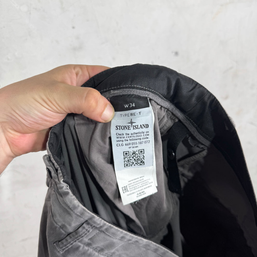 Stone Island Grey Cargo Pants