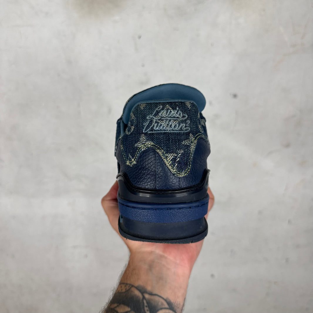 Louis Vuitton x Nigo Denim Monogram Trainers