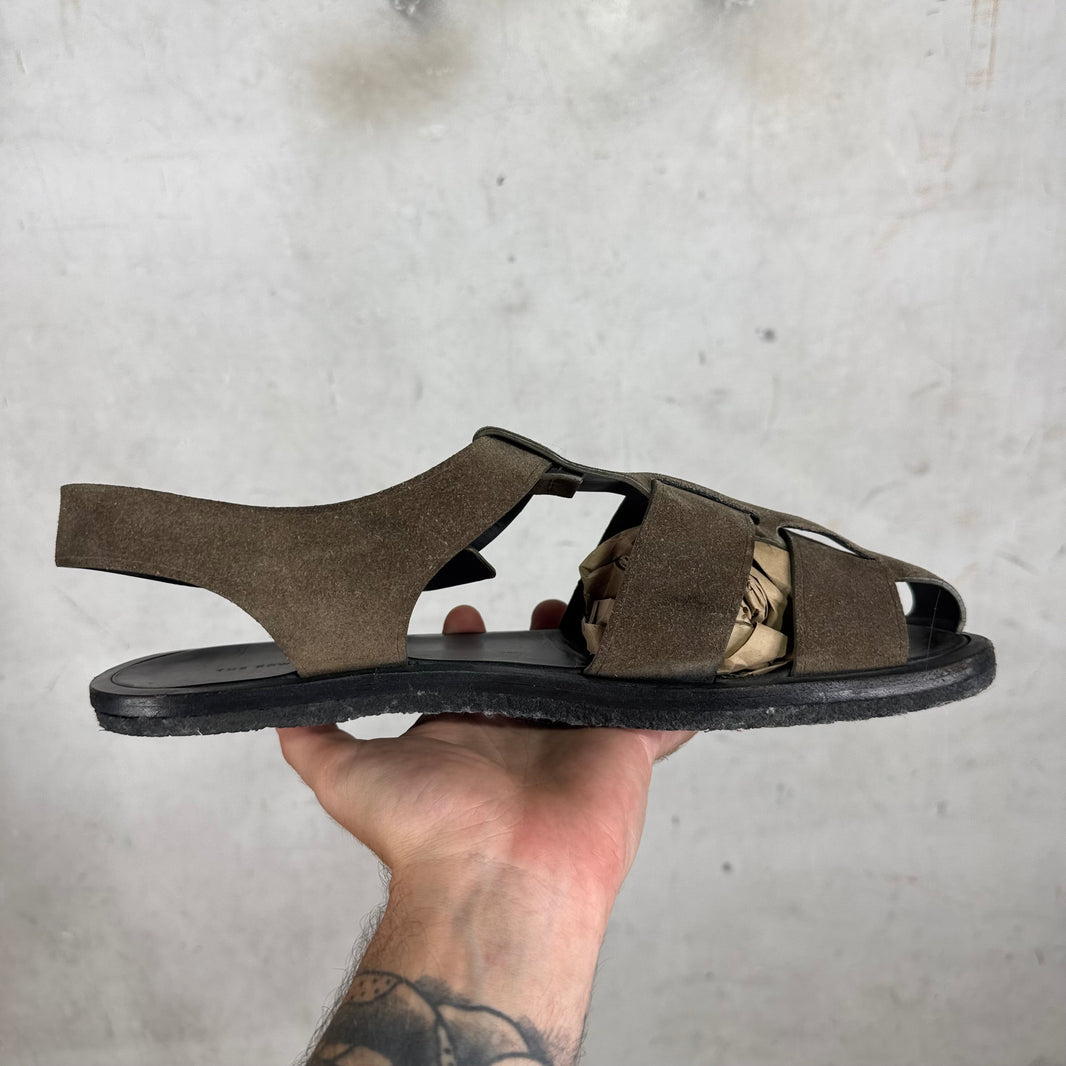 The Row Fisherman Suede Sandals
