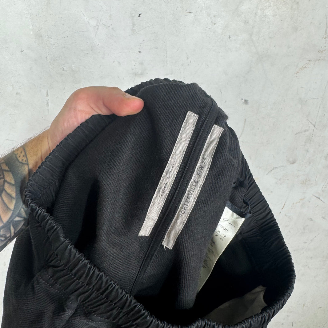 Rick Owens Porterville Frayed Canvas Shorts