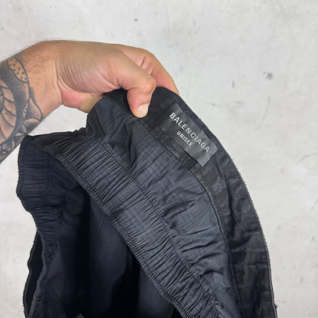 Balenciaga Distressed Double Layered Trouser Jeans
