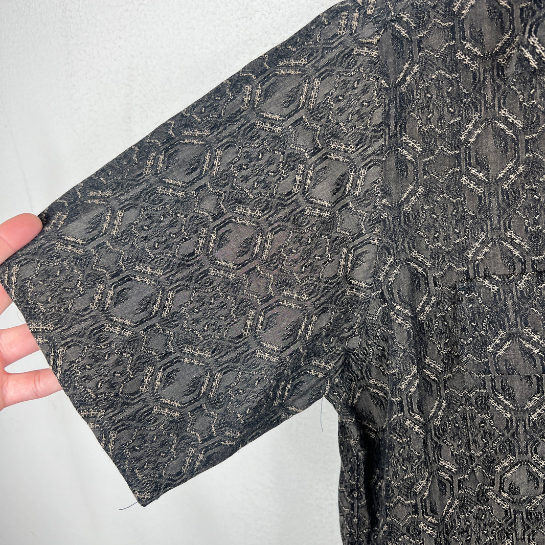 Needles Patterned Short Sleeve Button Up Shirt