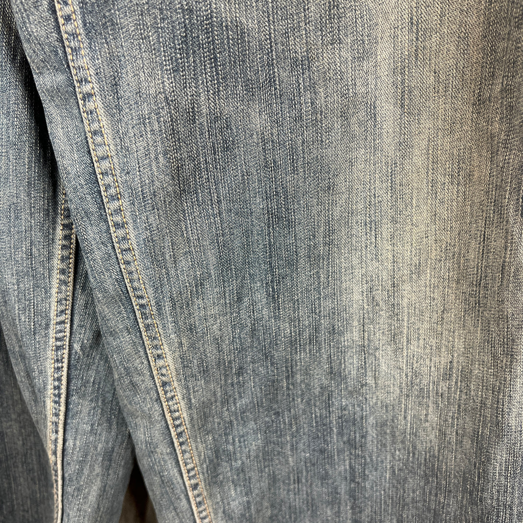 Balenciaga Blue Washed Apron Jeans