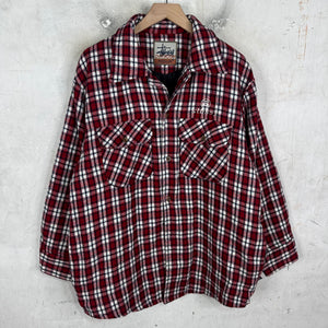 Stussy 90's Quilted Plaid Flannel