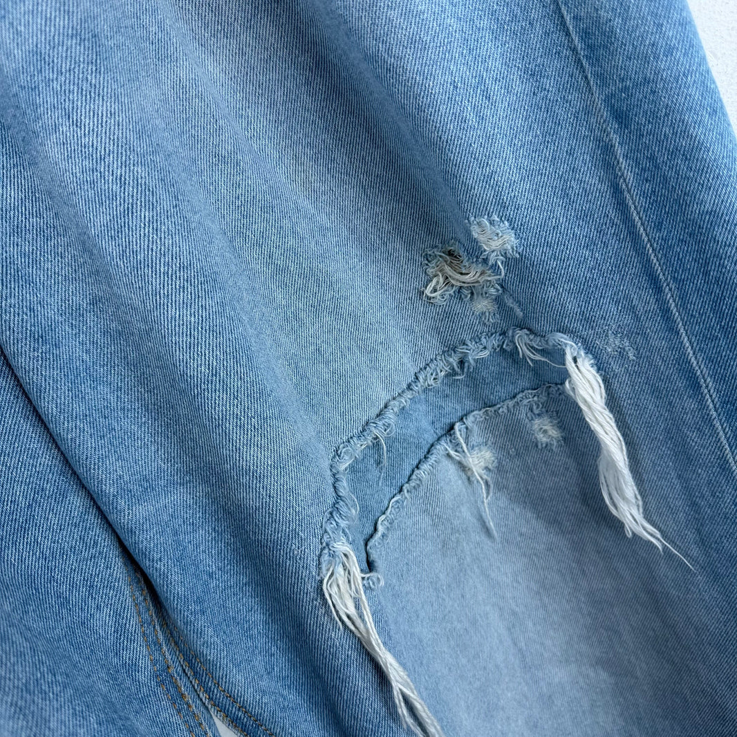 Diesel Baggy Blue Distressed Jeans