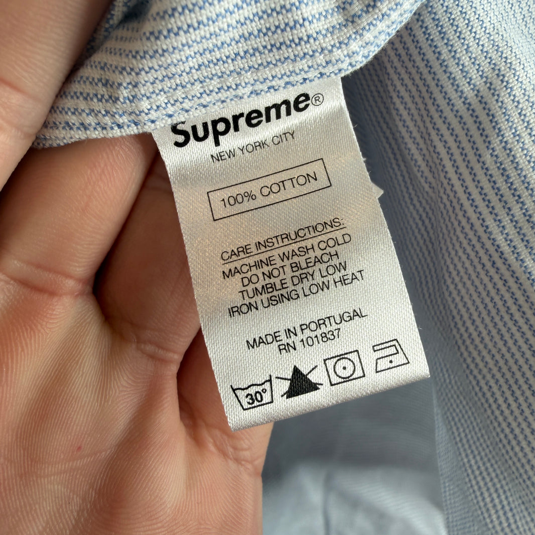 Supreme Striped Logo Shirt