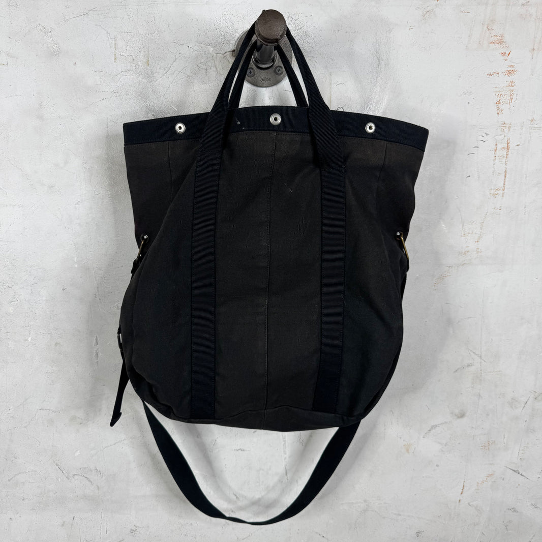 Helmut Lang Canvas Buttoned Strapped Tote