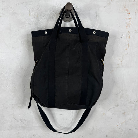 Helmut Lang Canvas Buttoned Strapped Tote