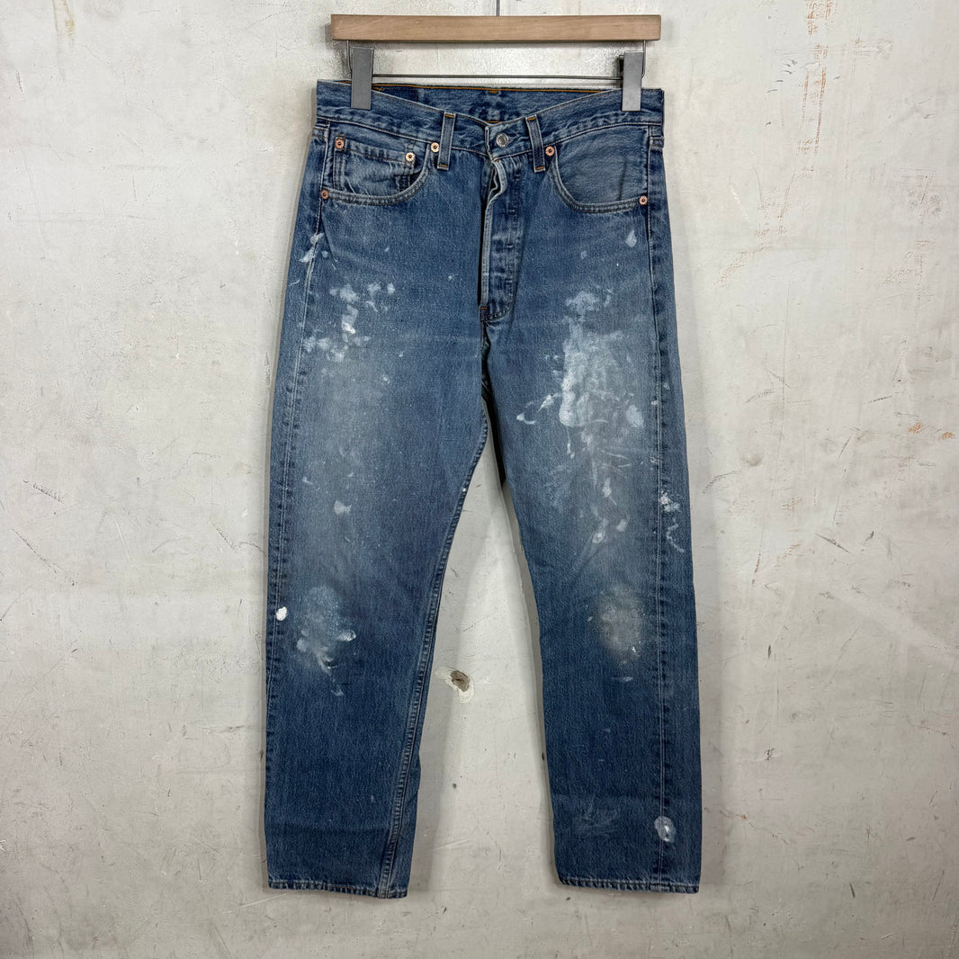 Vintage White Painted 501 Jeans