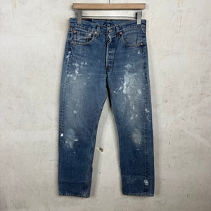 Vintage White Painted 501 Jeans