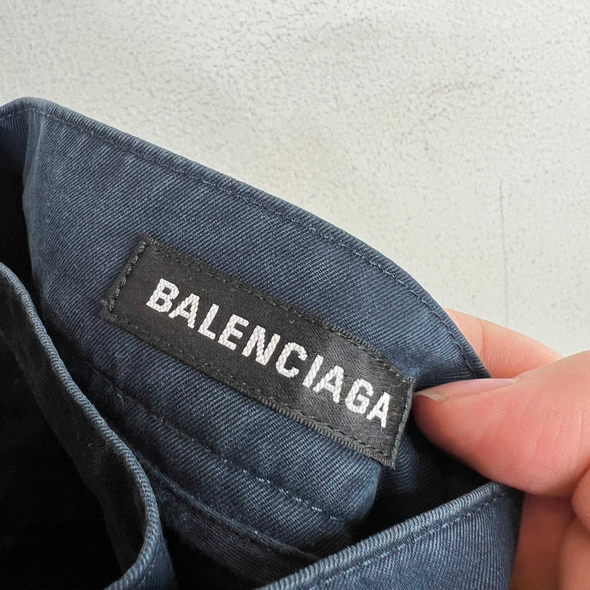 Balenciaga Blue Wide Chino Pants