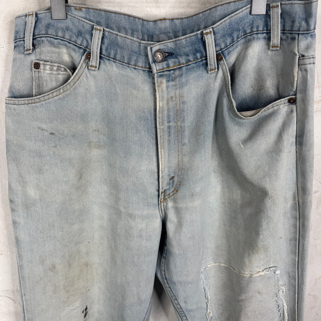 Vintage Levi’s Orange Tab Wide Distressed Jeans