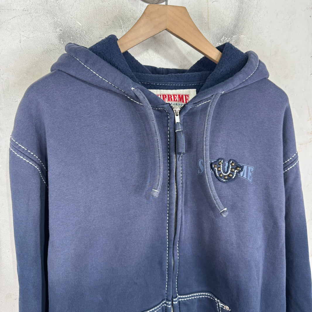 Supreme x True Religion Studded Zip Hoodie