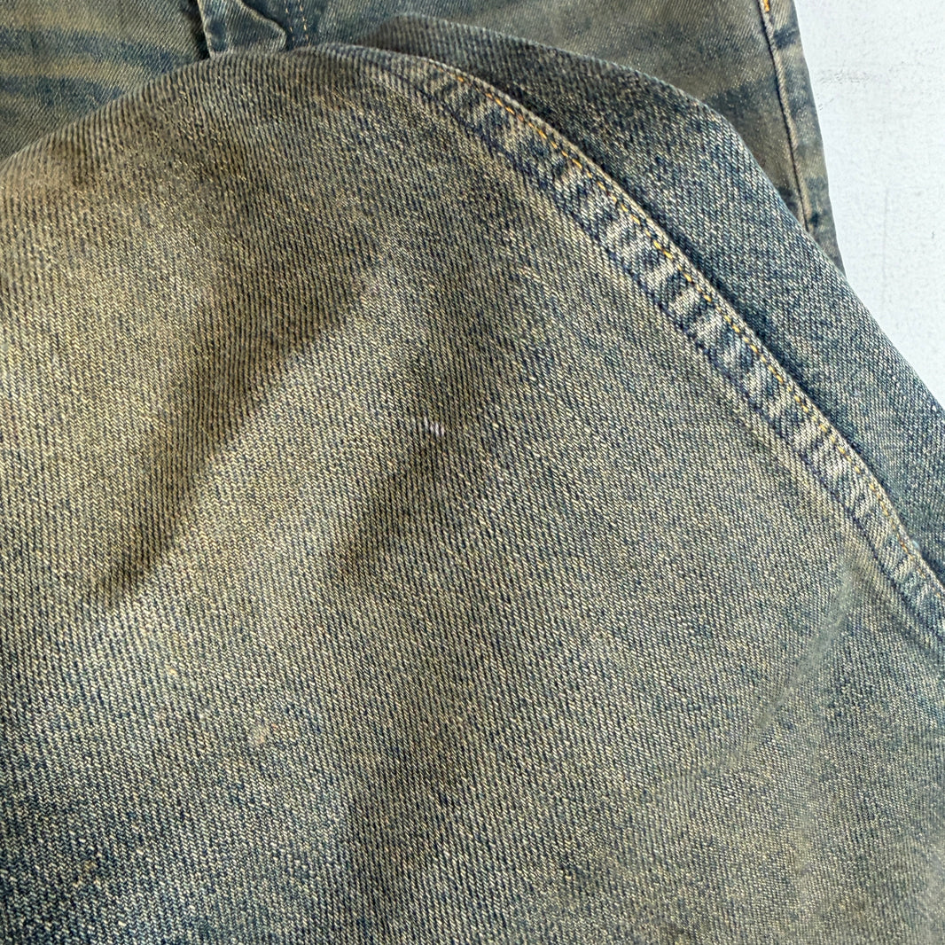 Helmut Lang Vintage Stained Wash Bootcut Jeans