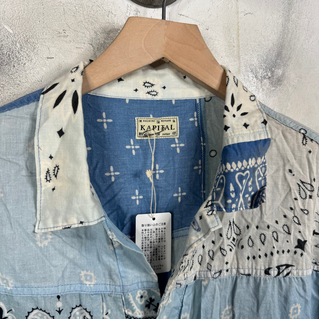 Kapital Patchworked Bandana Trucker Shirt