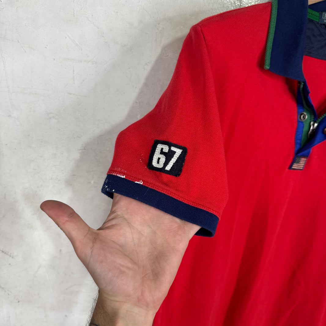 Ralph Lauren Big Pony Flag Zip Polo