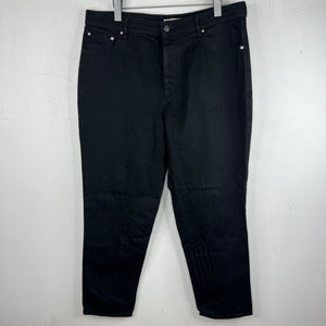 Bottega Veneta Ribbed Ankle Biker Denim Jeans