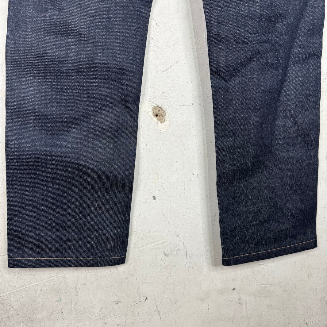 Prada Raw Buckle Back Jeans
