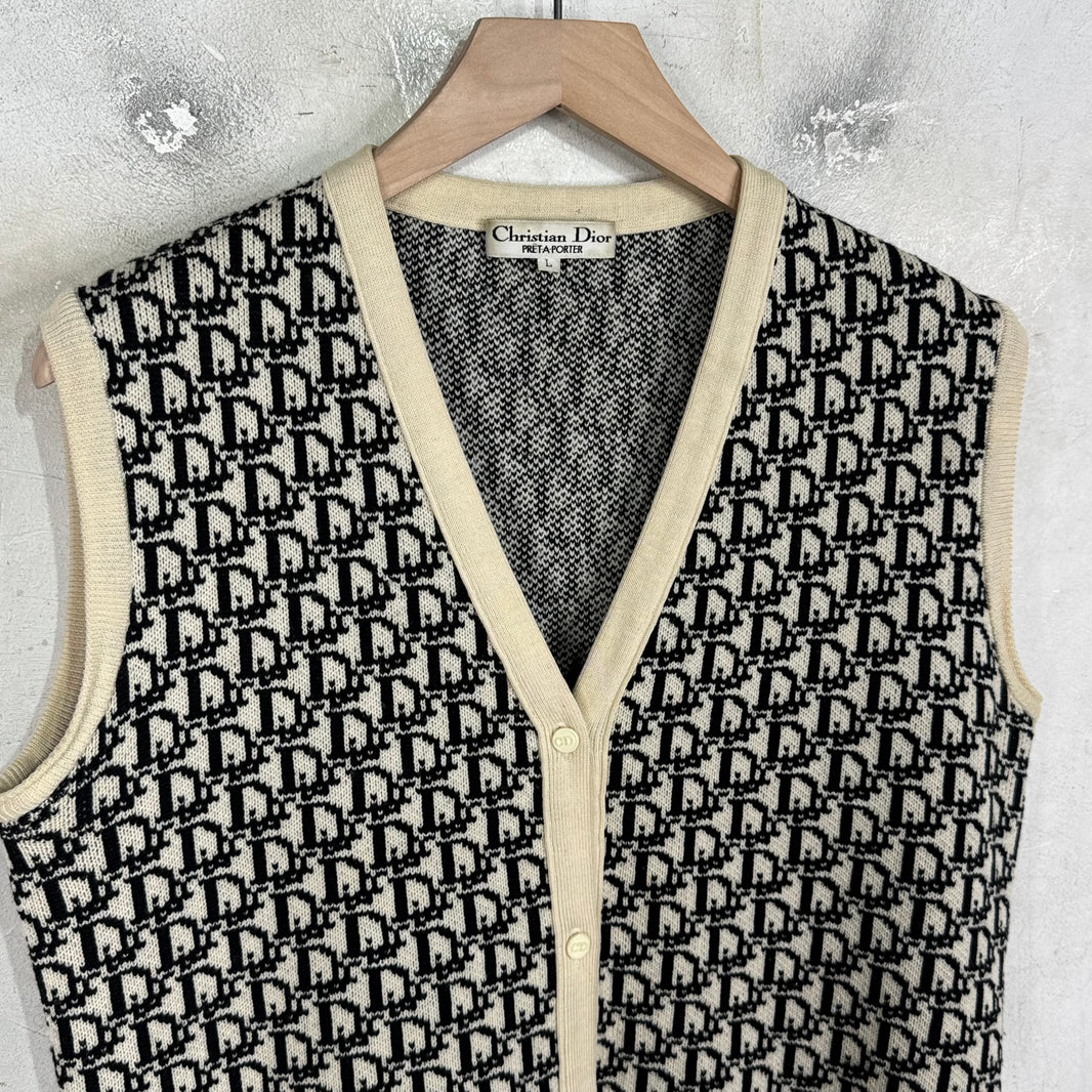 Dior Vintage Oblique Cardigan Vest