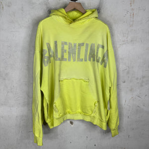 Balenciaga Neon Tape Logo Hoodie