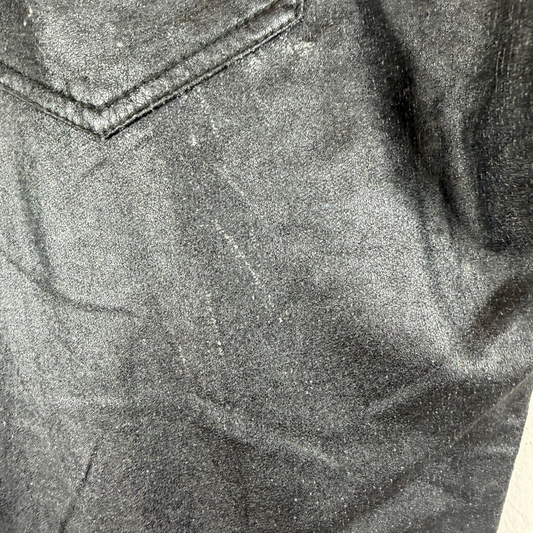 Saint Laurent Coated Black D01 Jeans
