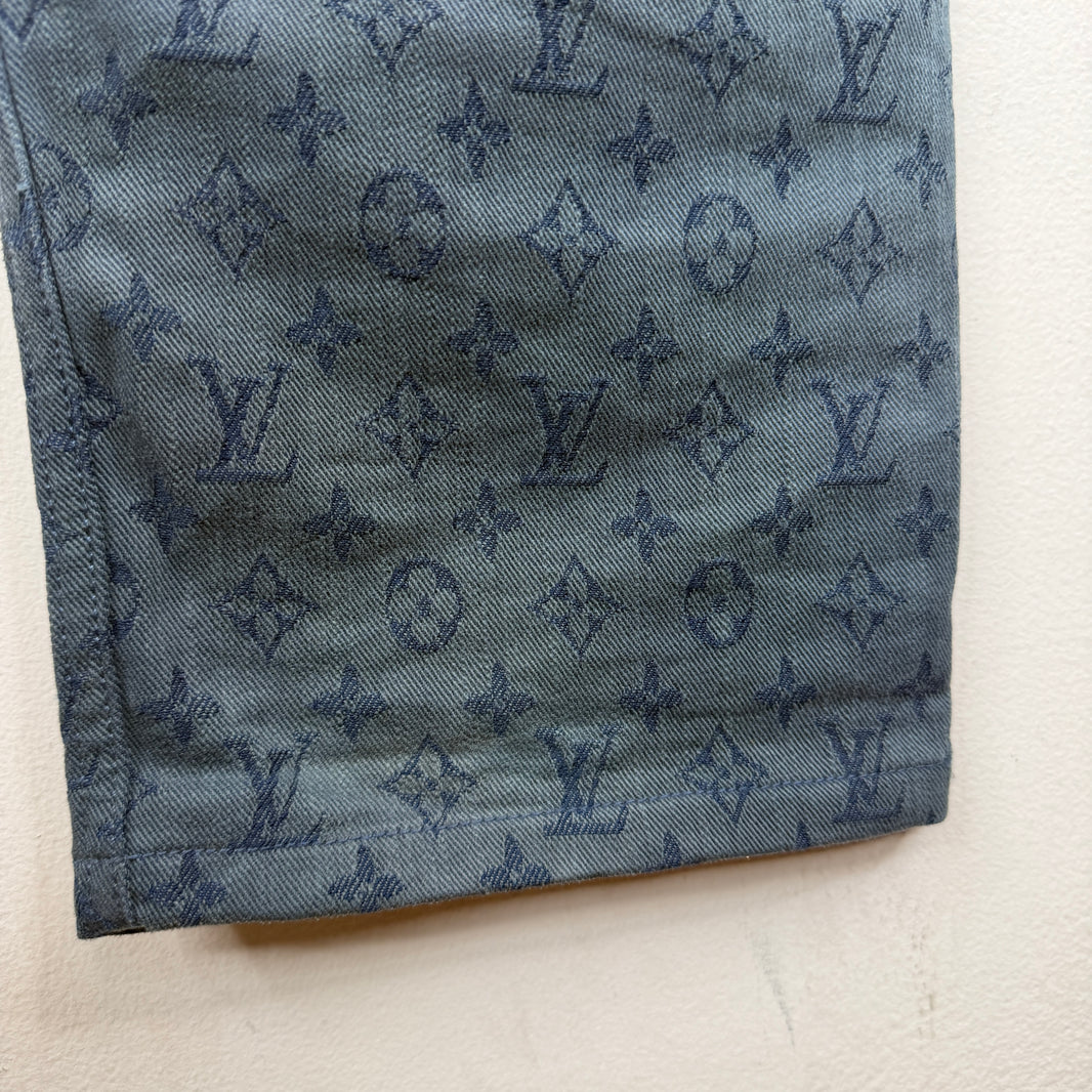 Louis Vuitton Slim Blue Monogram Jeans