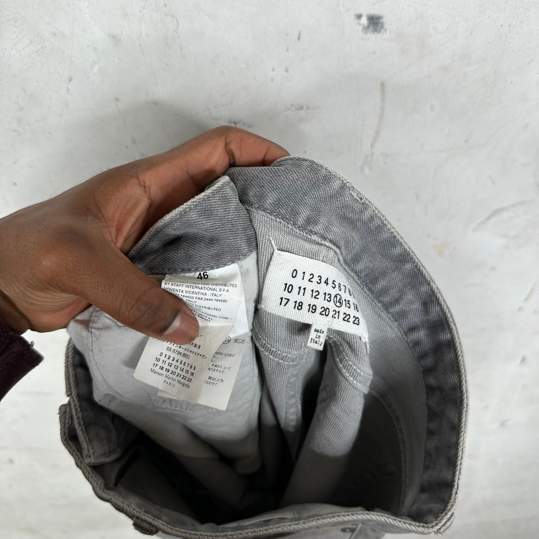 Margiela Gray Open Hem Jeans
