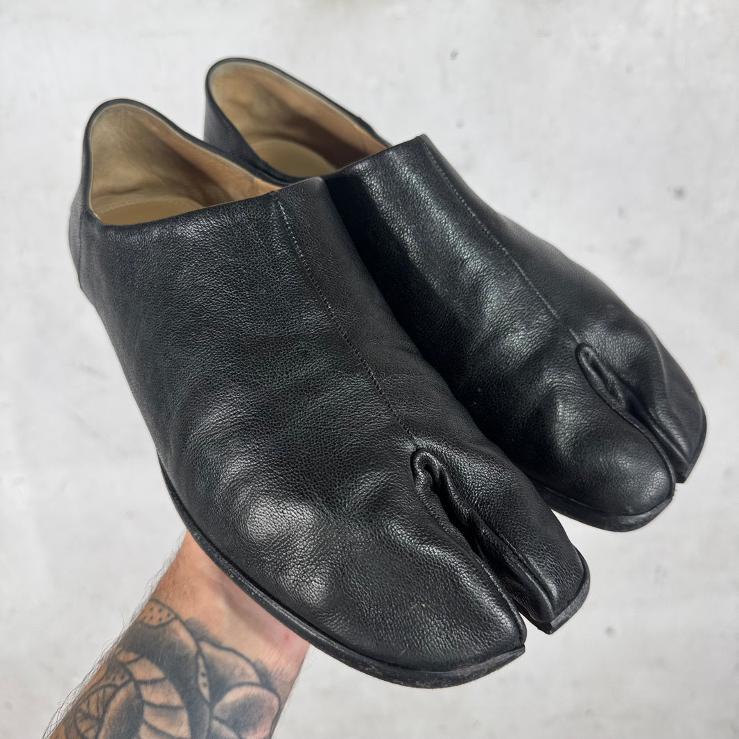Margiela Leather Tabi Babouches