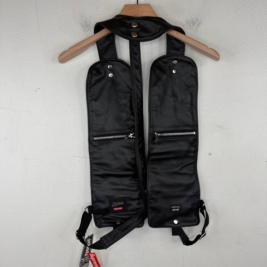 Supreme JPG Schott Leather Harness Vest