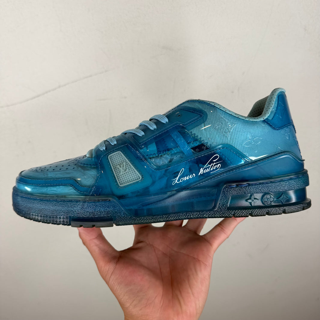 Louis Vuitton Blue Transparent Trainer Low Sneakers