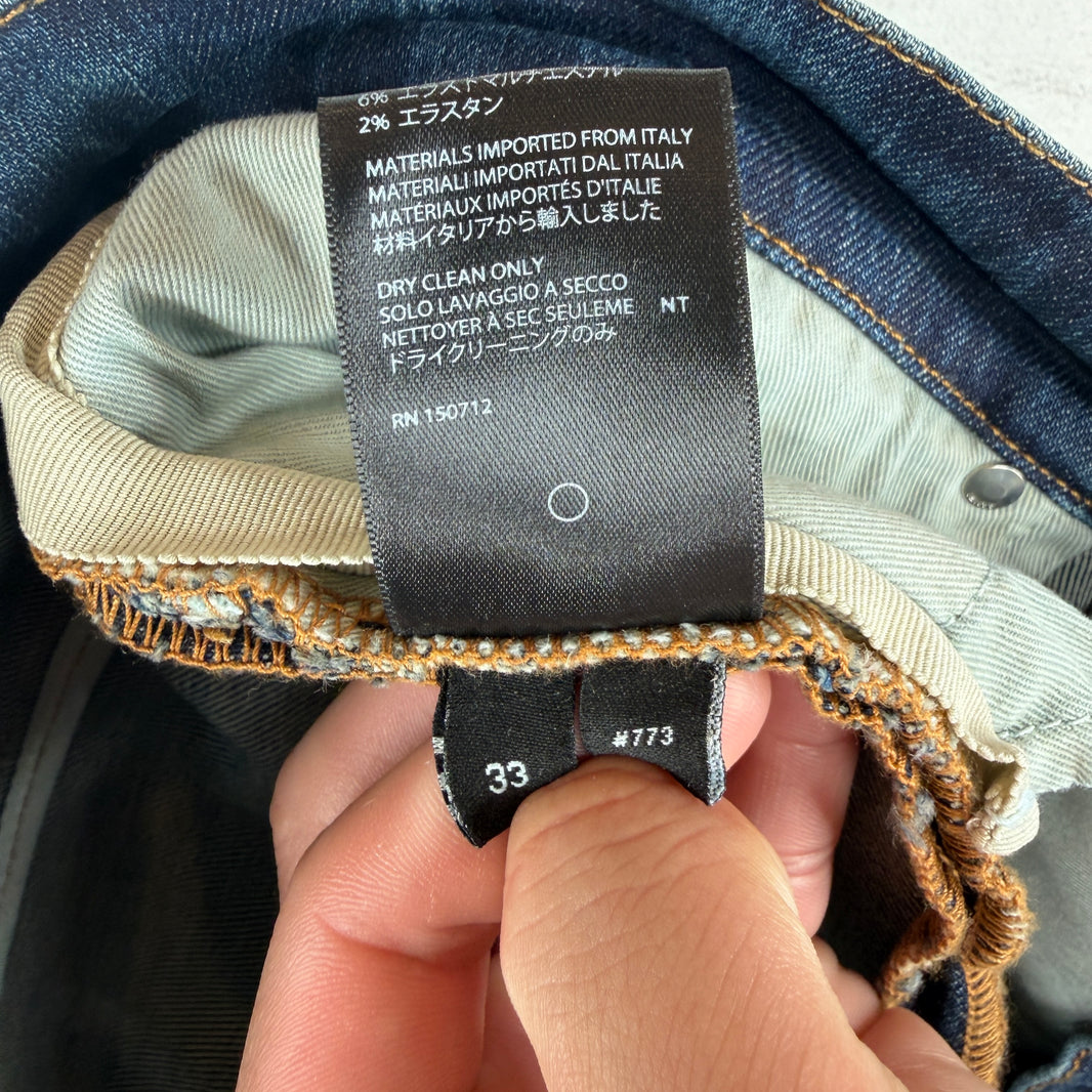 Amiri Dark Wash Blue Skinny Jeans
