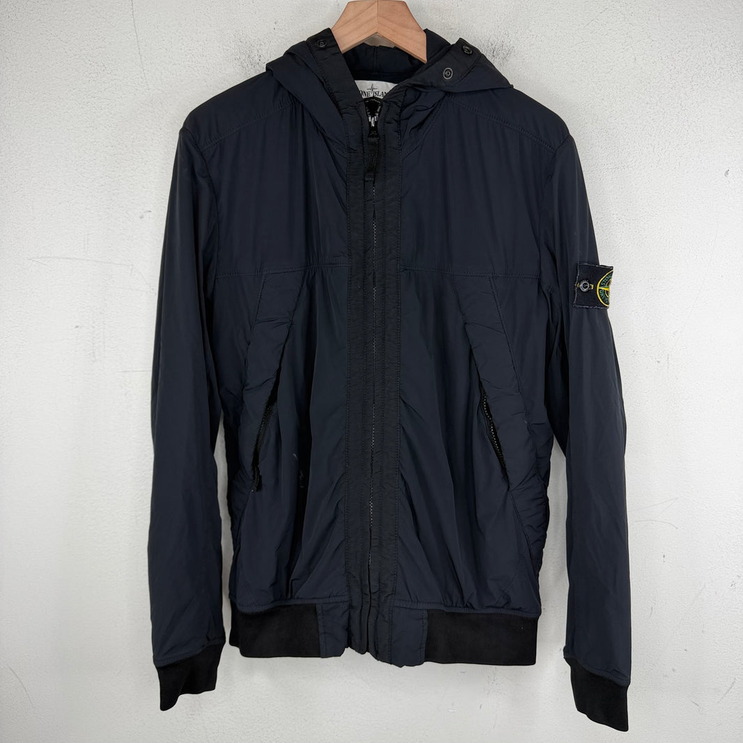 Stone Island Black Hooded Puffer Jacket