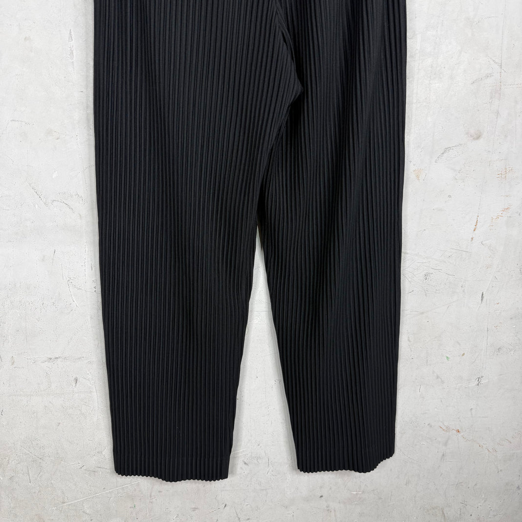 Issey Miyake Black Homme Plisse Trousers