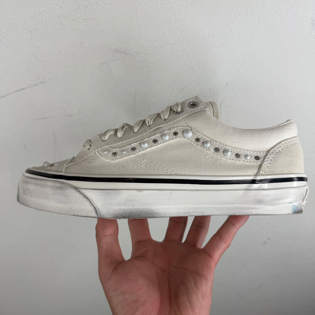 Vans White Pearlized Style 36 Sneakers