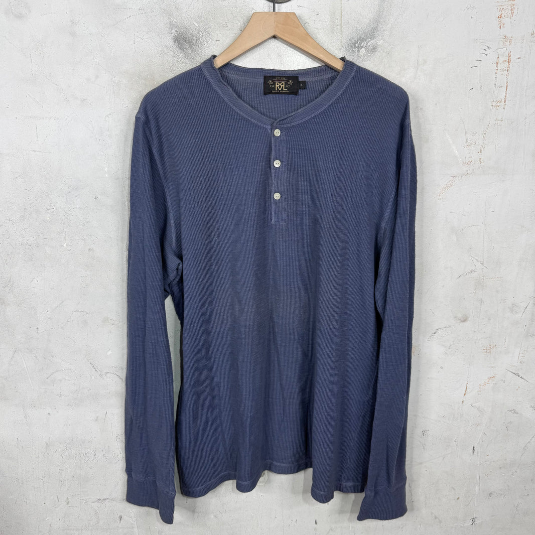 RRL Blue Henley Shirt